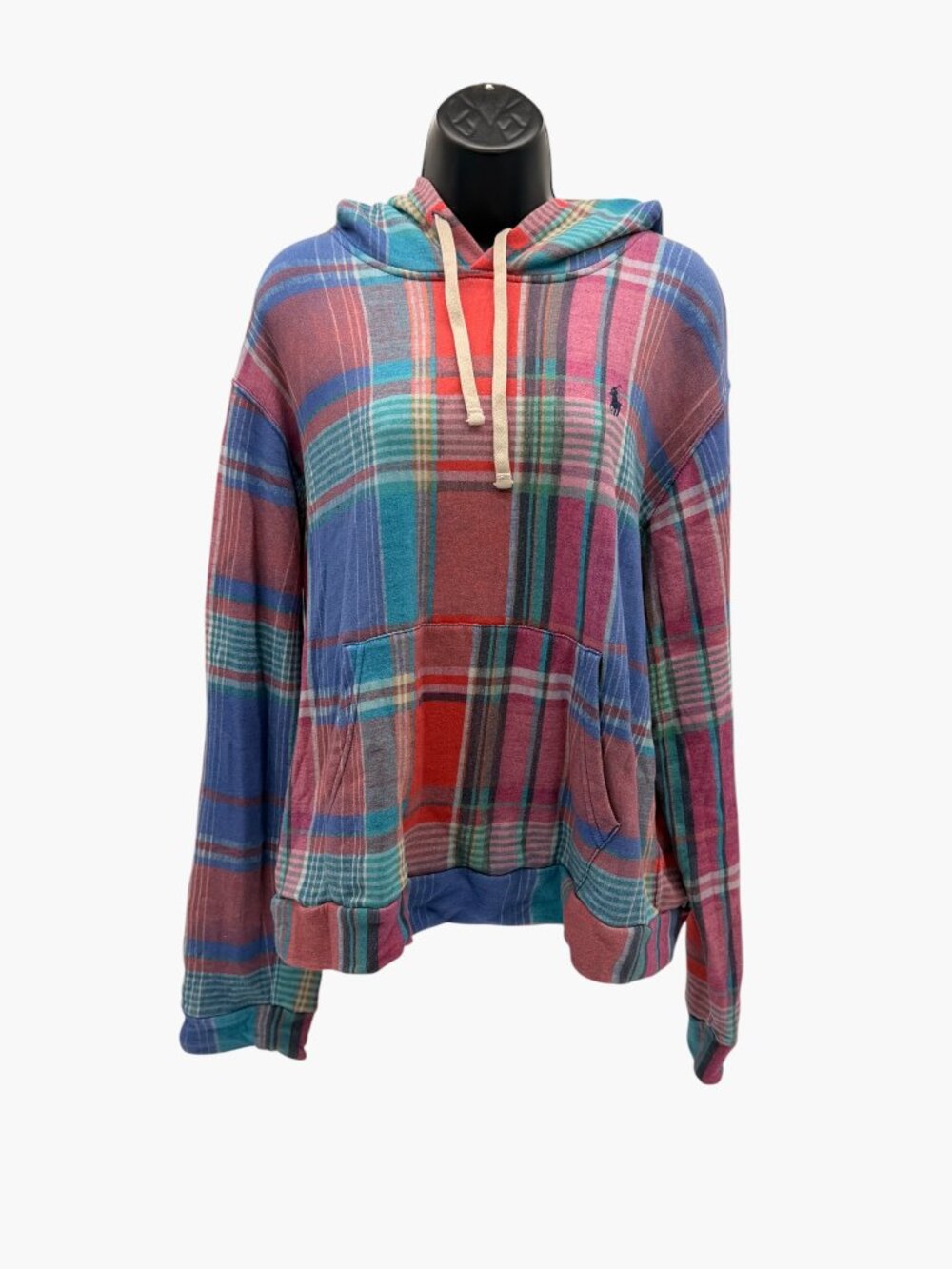 Multi-Color Plaid Polo Ralph Lauren XXL Women's Hoodie